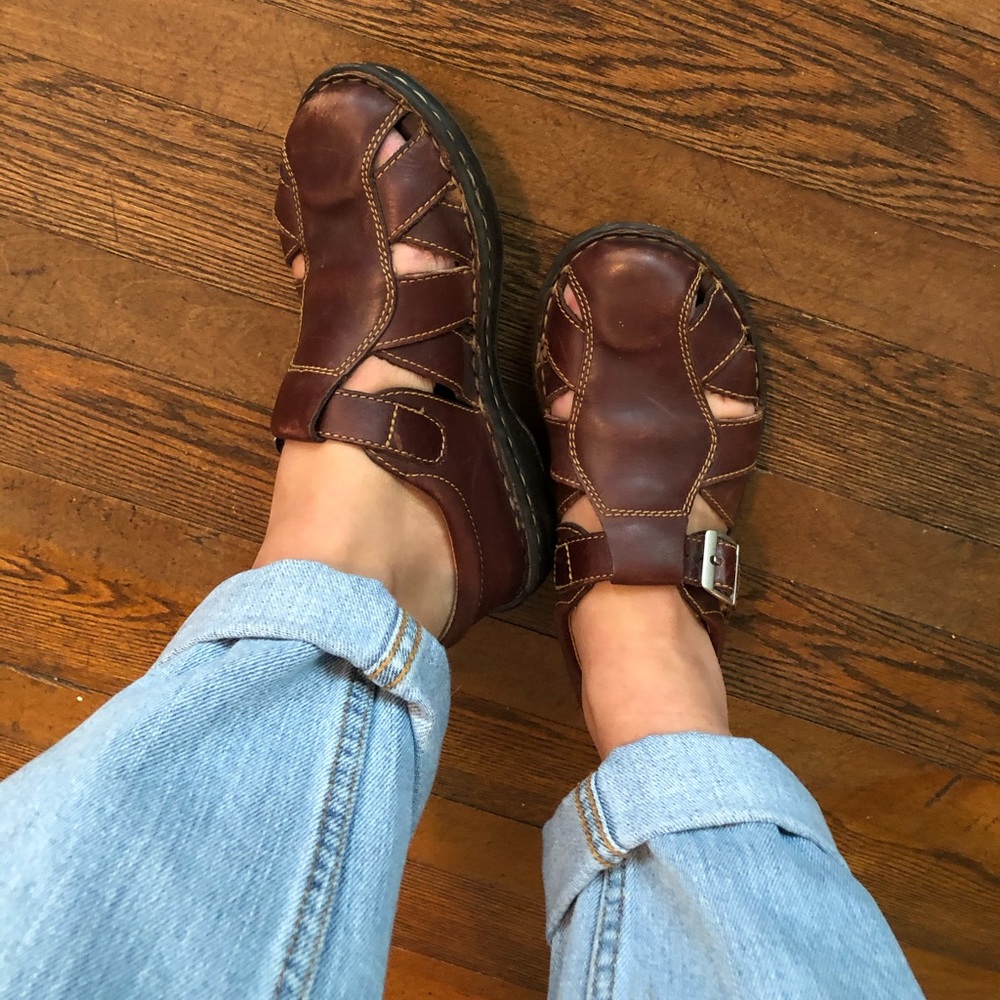 Born Leather Gladiator Sandals / Clogs sz 7
